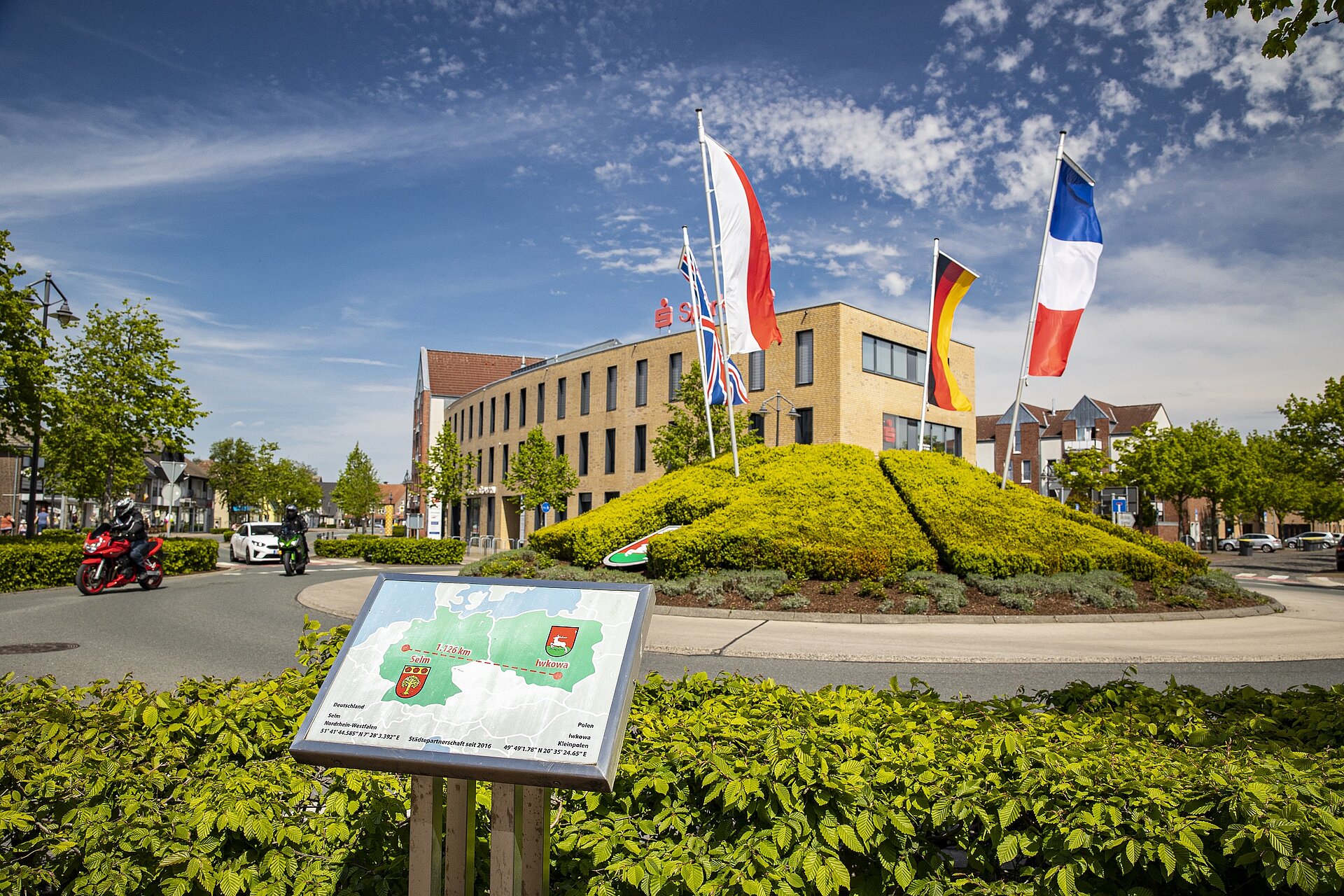 Flaggenaktion in Selm, Foto: RVR / Sascha Kreklau