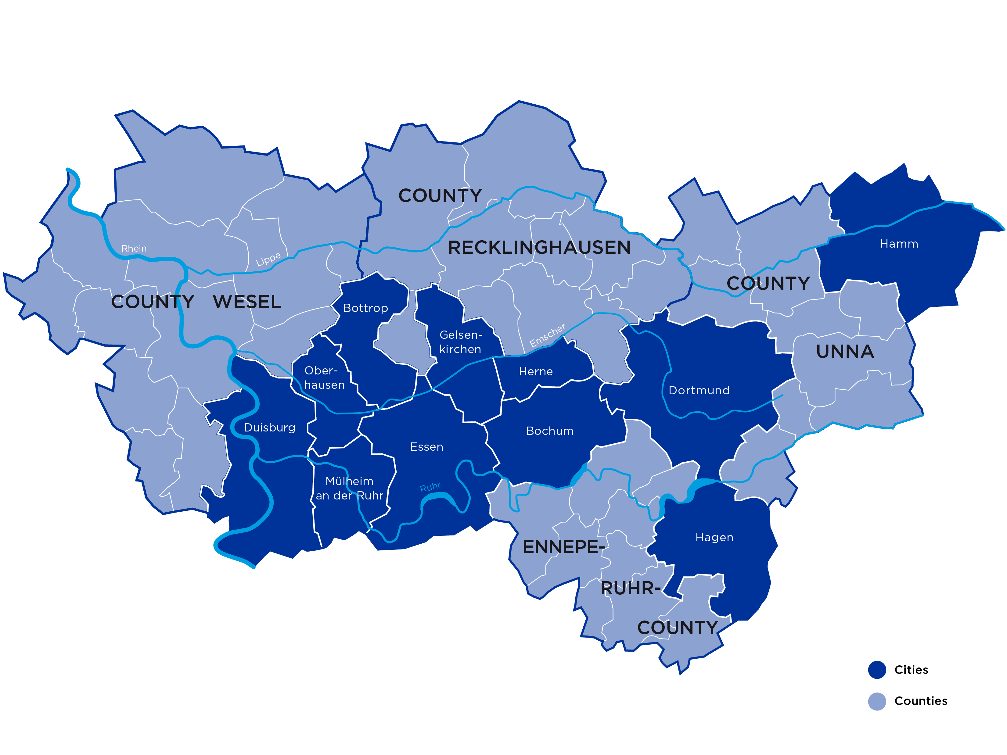 Cities and Counties of the Ruhr Metropolis, photo: RVR