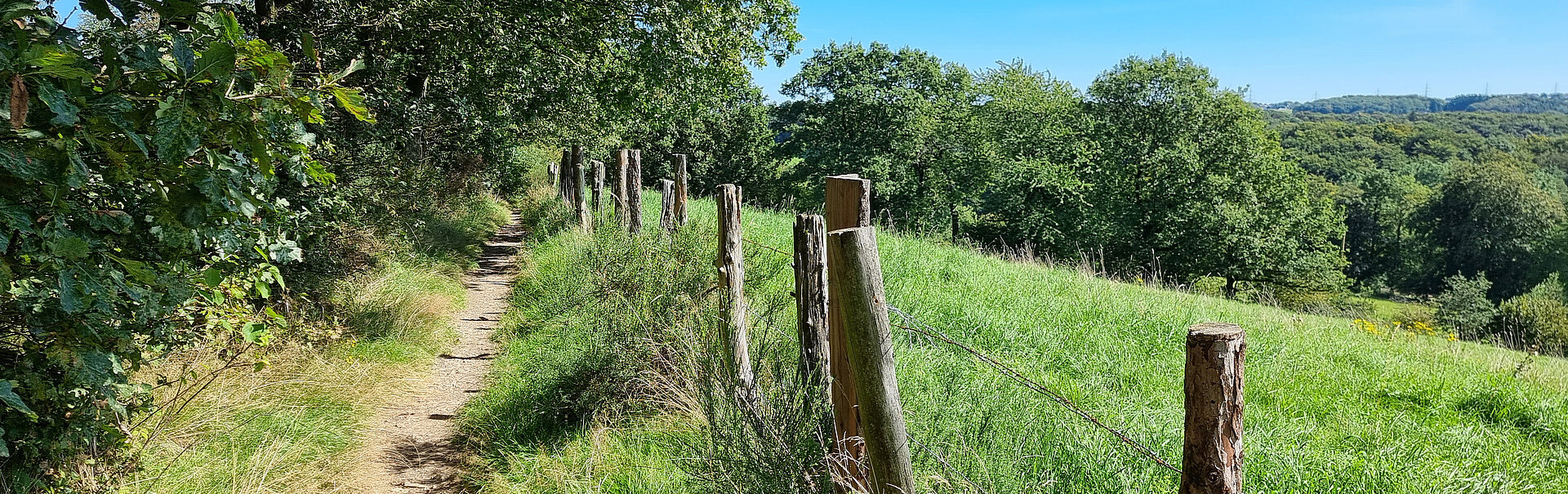 EU-geförderter Wanderweg in der Stadt Sprockhövel