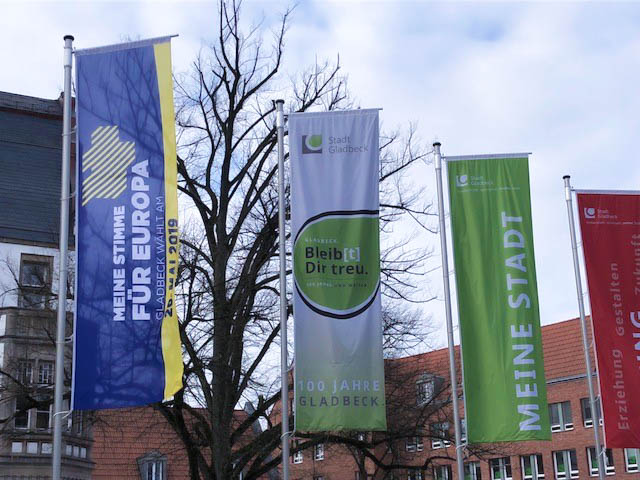 Regionale Wahlbotschaft am Gladbecker Rathaus, Foto: Stadt Gladbeck / Eva Klein