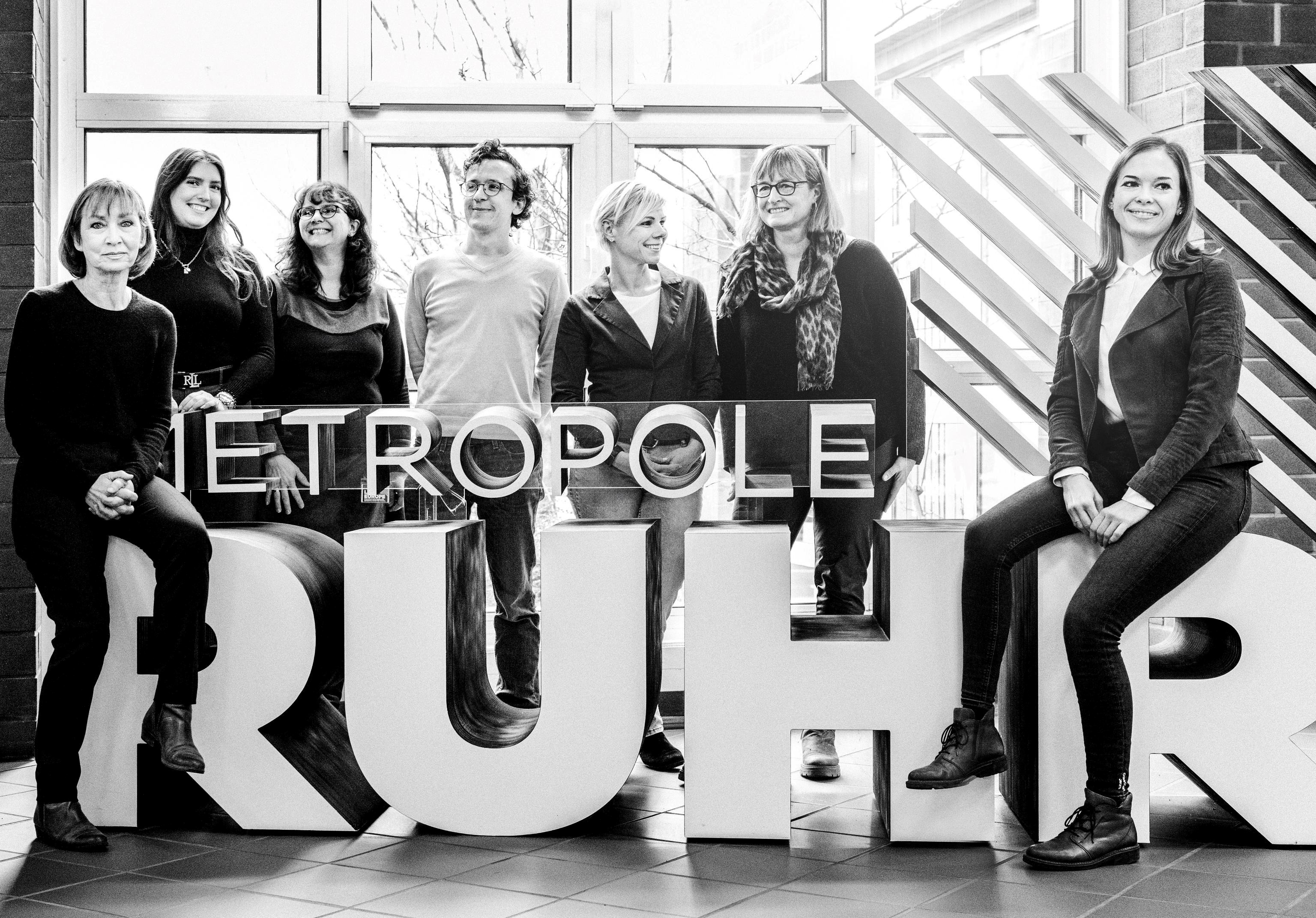 Team des Europareferates beim Regionalverband Ruhr Februar 2024, Foto: RVR/nodesign